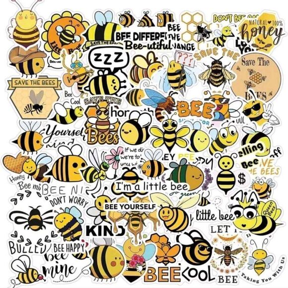 Bee 🐝 Stickers - Picture 1 of 6